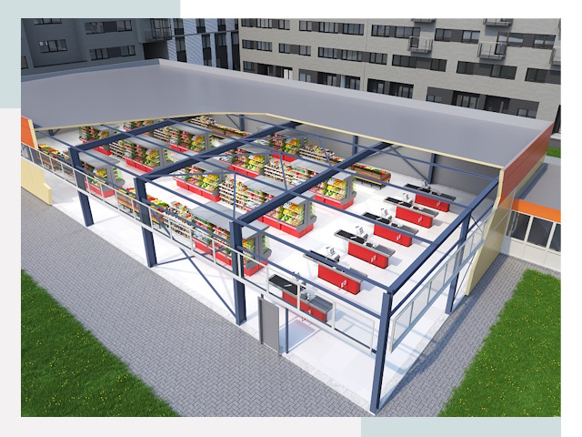 Строительство магазинов в Алейск от 619 руб. за м²