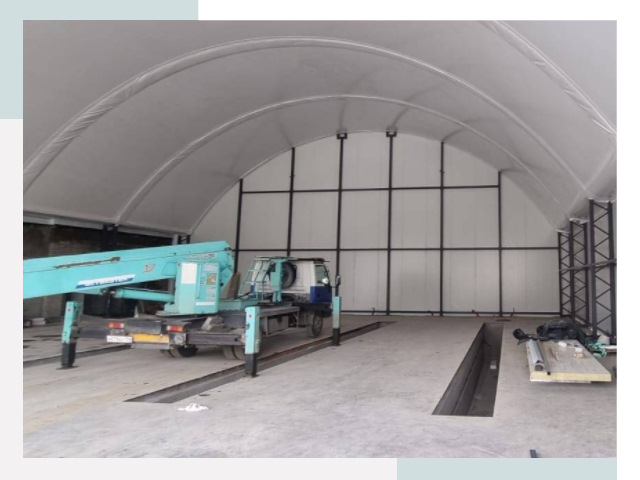 Внутреннее оснащение ангаров в Алейске