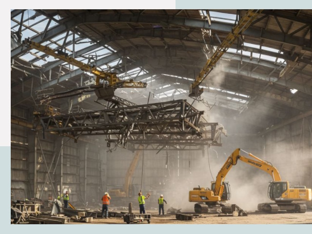 Демонтаж ангаров в Алейске от 619 руб. за м²