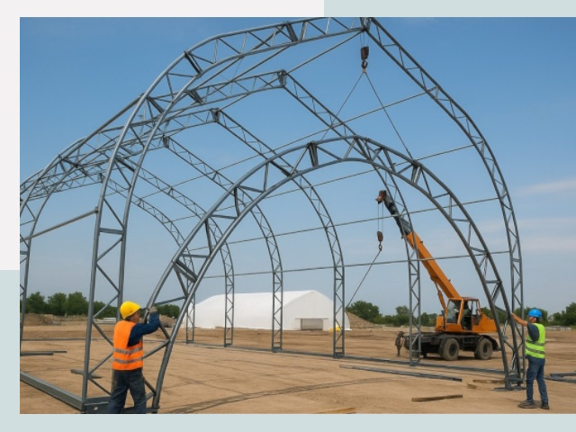 Монтаж ангаров в Алейске от 619 руб. - Надежно и быстро